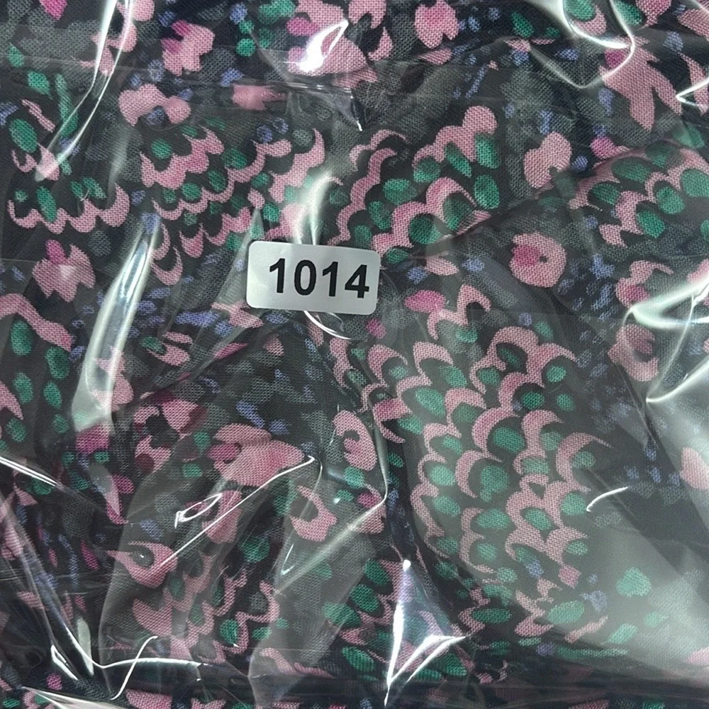 IRO Women's Floral Ruffle Party Cocktail Dress Size 39= US 6 Pink Green Black